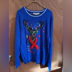 Jolly Sweaters Where’s the party Deer design sweater size Xl
